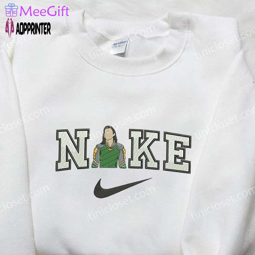Nike x loki embroidered shirt: marvel-inspired & stylish nike shirt Embroidered Shirt