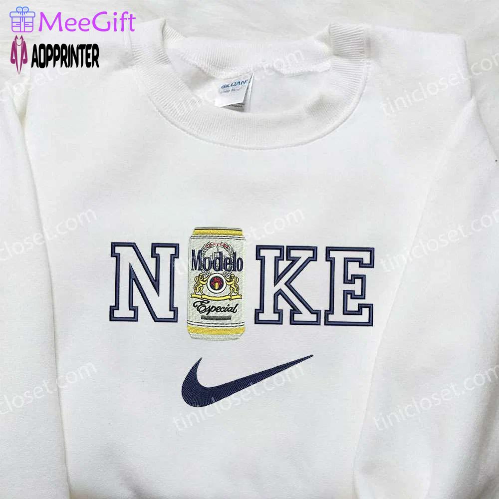 Nike x modelo especial embroidered shirt: favorite drink inspired & stylish Embroidered Shirt