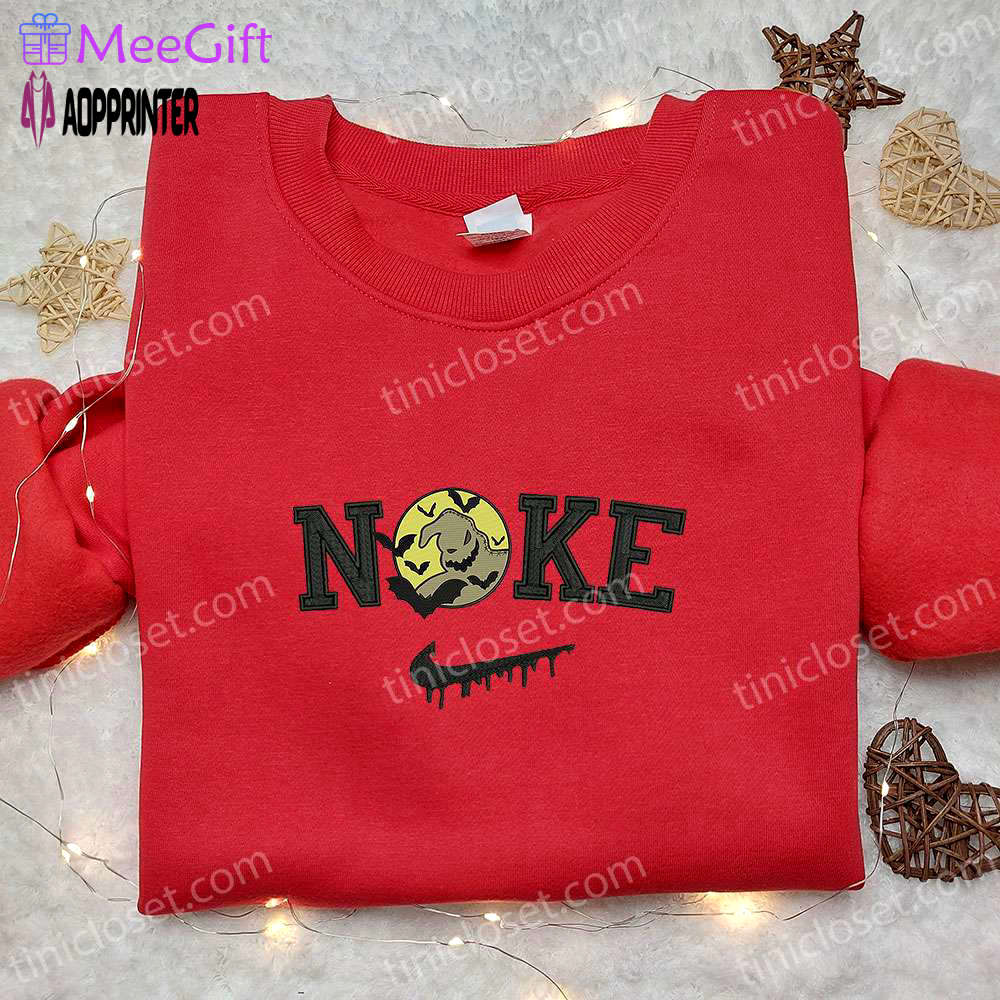 Nike x oogie boogie nightmare before christmas embroidered shirt: cool halloween apparel Embroidered Shirt