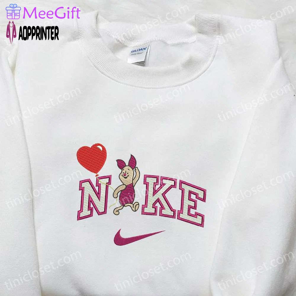 Nike x piglet balloon cartoon embroidered shirt disney characters t-shirt Embroidered Shirt