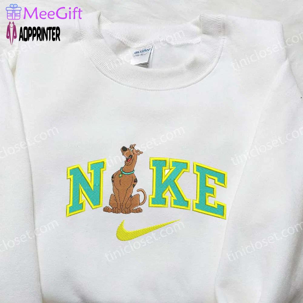Nike x scooby doo embroidered sweatshirt & shirt – unique collaboration for fans Embroidered Shirt