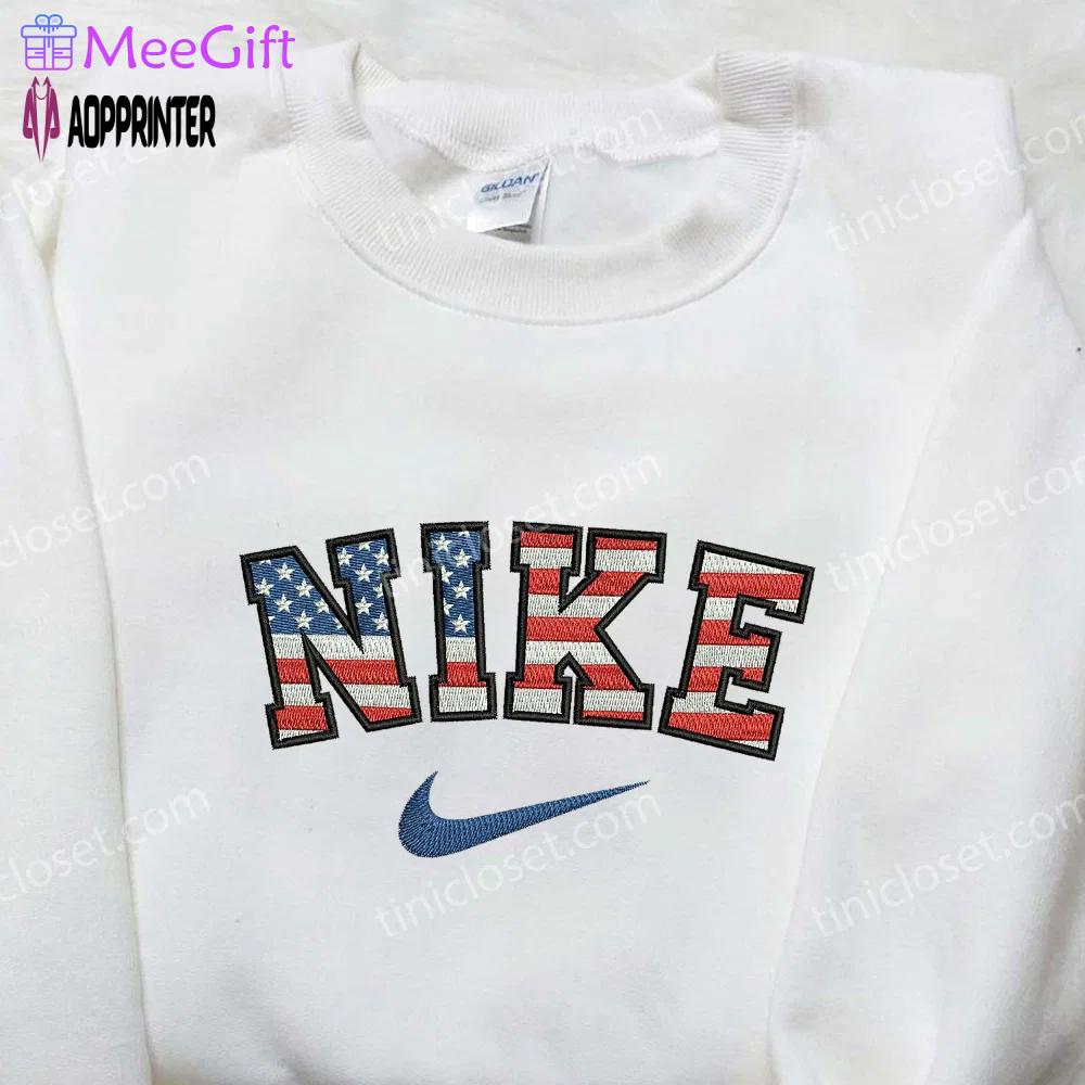 Nike x usa embroidered shirt: united states inspired design stylish and authentic Embroidered Shirt