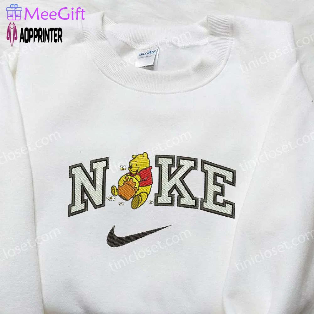 Nike x winnie the pooh embroidered sweatshirt: disney-inspired nike-inspired shirt Embroidered Shirt