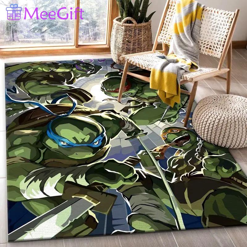 Ninja turtles area rug living room and bed room rug rug regtangle carpet floor decor home decor Rectangle Rug