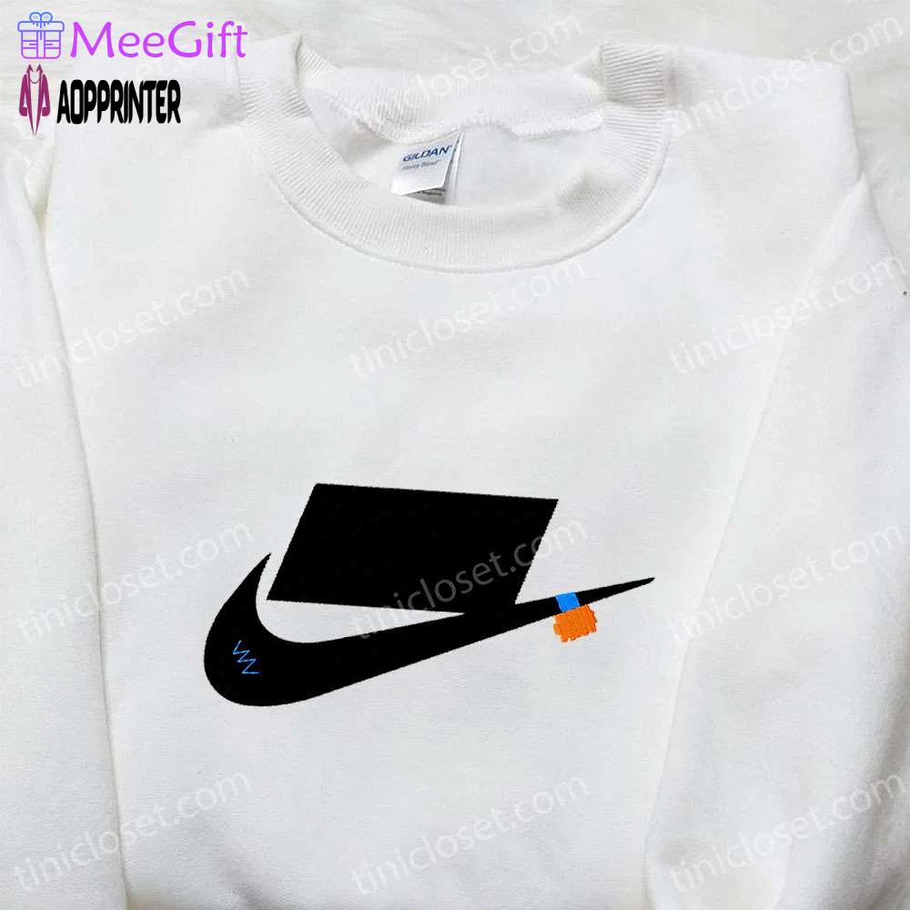 Off white x nike embroidered shirt – nike inspired gift for family Embroidered Shirt