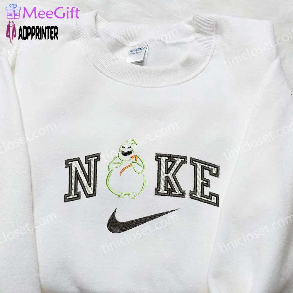Oogie boogie x nike embroidered sweatshirt – nightmare before christmas shirt nike inspired Embroidered Shirt