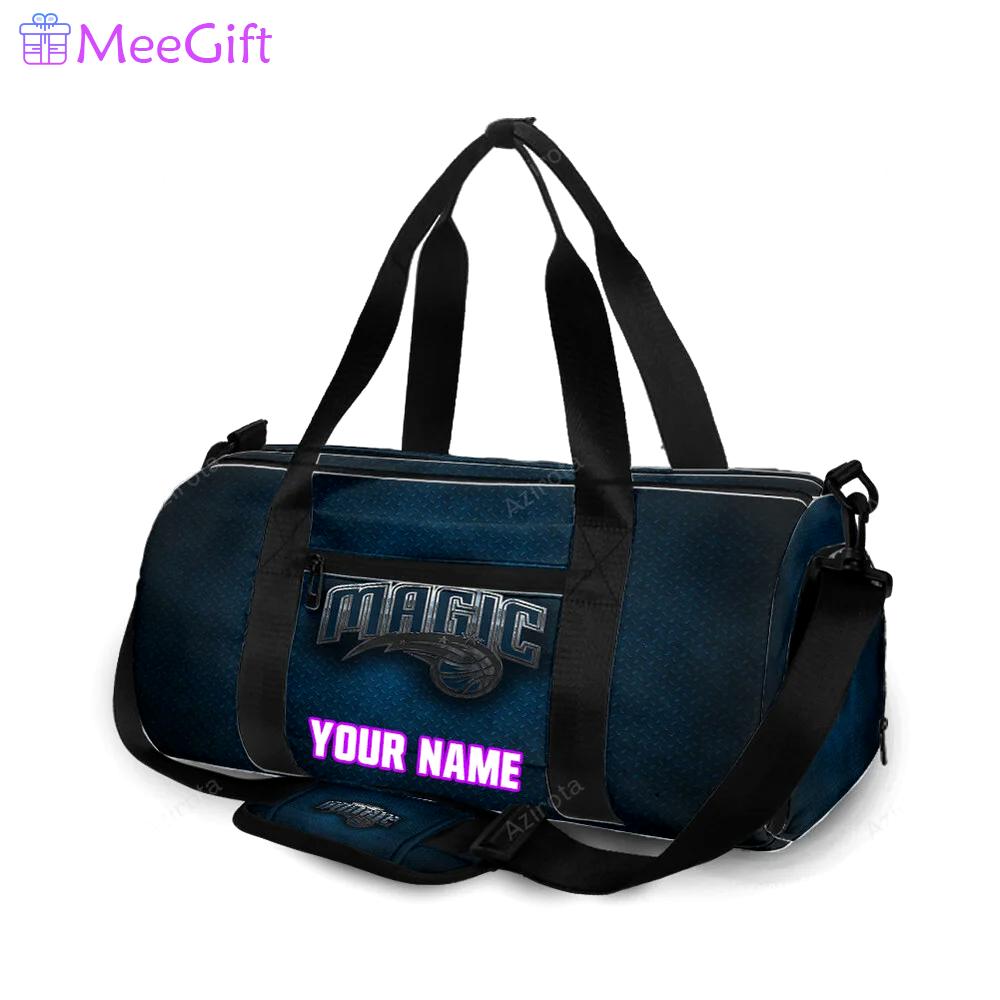 Orlando magic blue metal personalized name travel bag gym bag 1348 Travel Bag