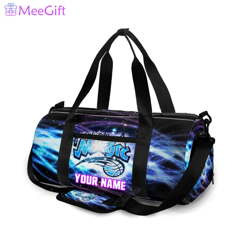 Orlando magic blue purple galaxy personalized name travel bag gym bag 1391 Travel Bag