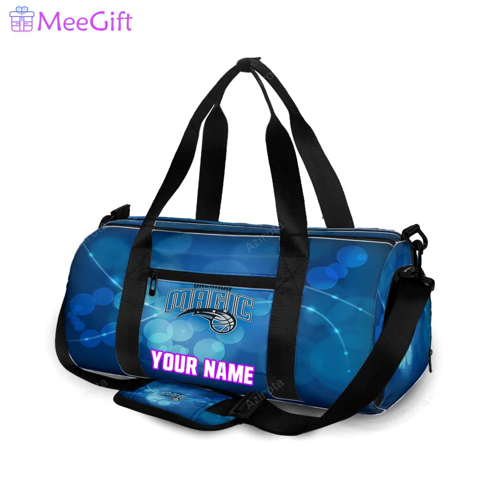 Orlando magic bubbles blue personalized name travel bag gym bag 1042 Travel Bag