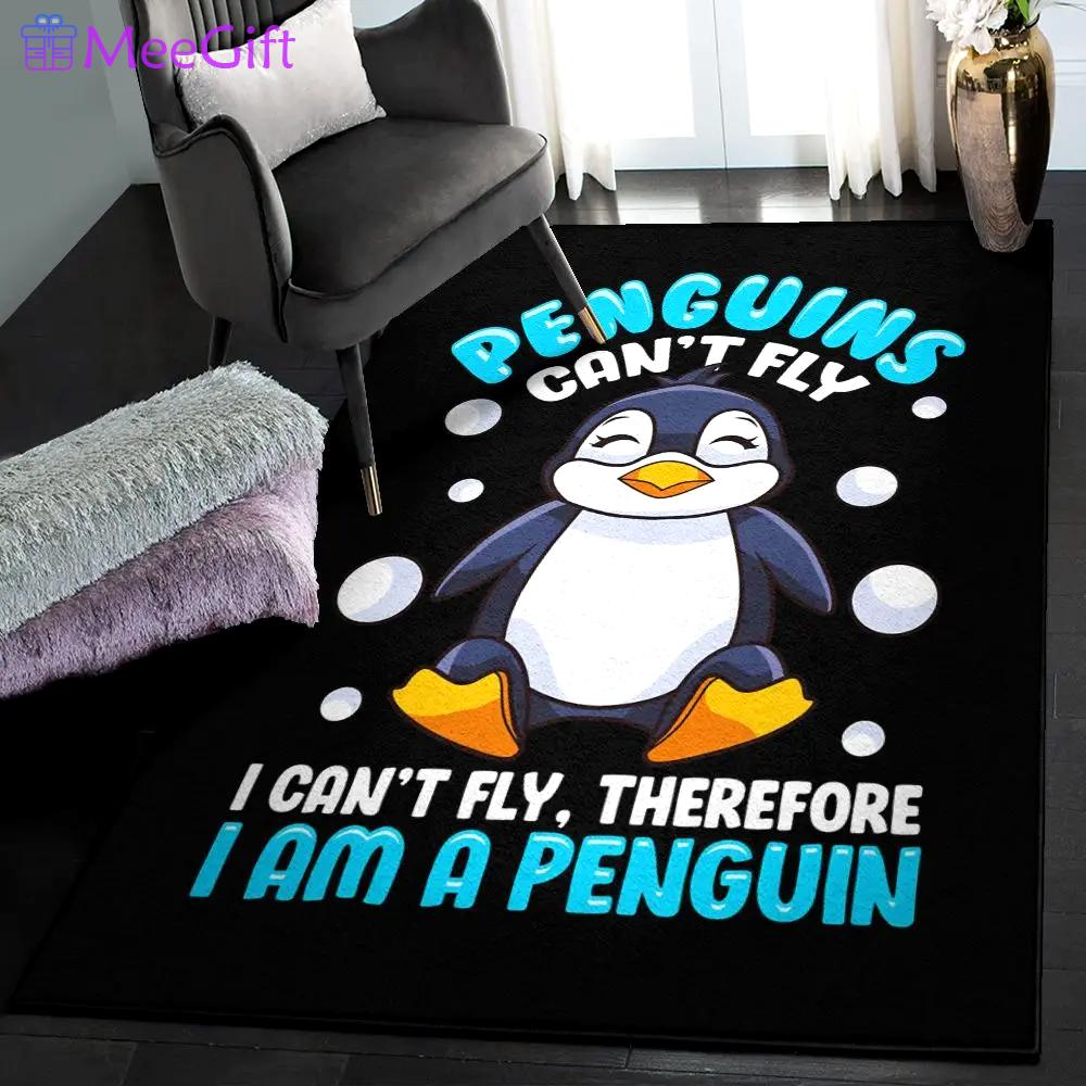 Penguin carpets for living room, penguins can’t fly gs cl rug Rectangle Rug