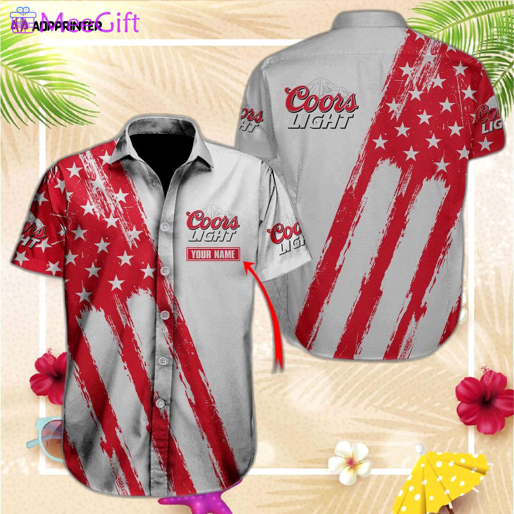 Personalized coors light hawaiian shirt for men women Hawaii Shirt