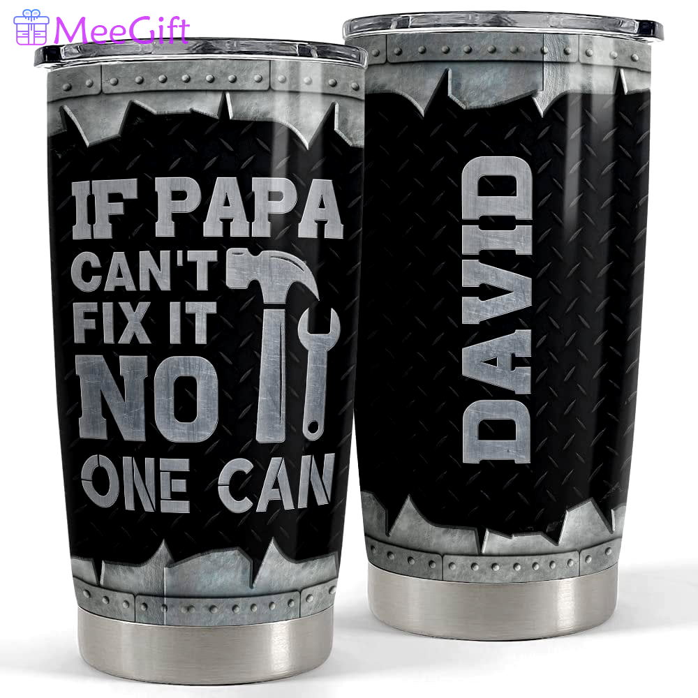 Personalized dad tumbler funny gifts metallic style father’s day gift Personalized Tumbler