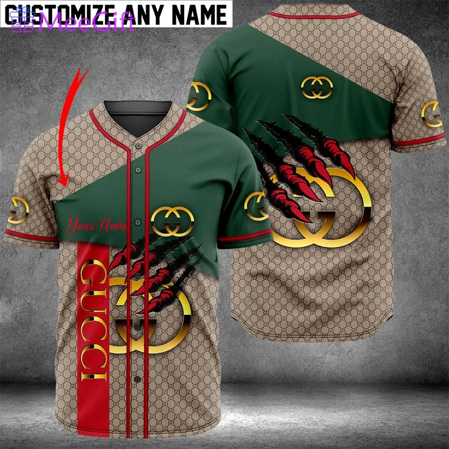 Personalized gucci baseball jersey shirt luxury clothing clothes sport outfit for men women hot 2023 Baseball Jersey Shirt