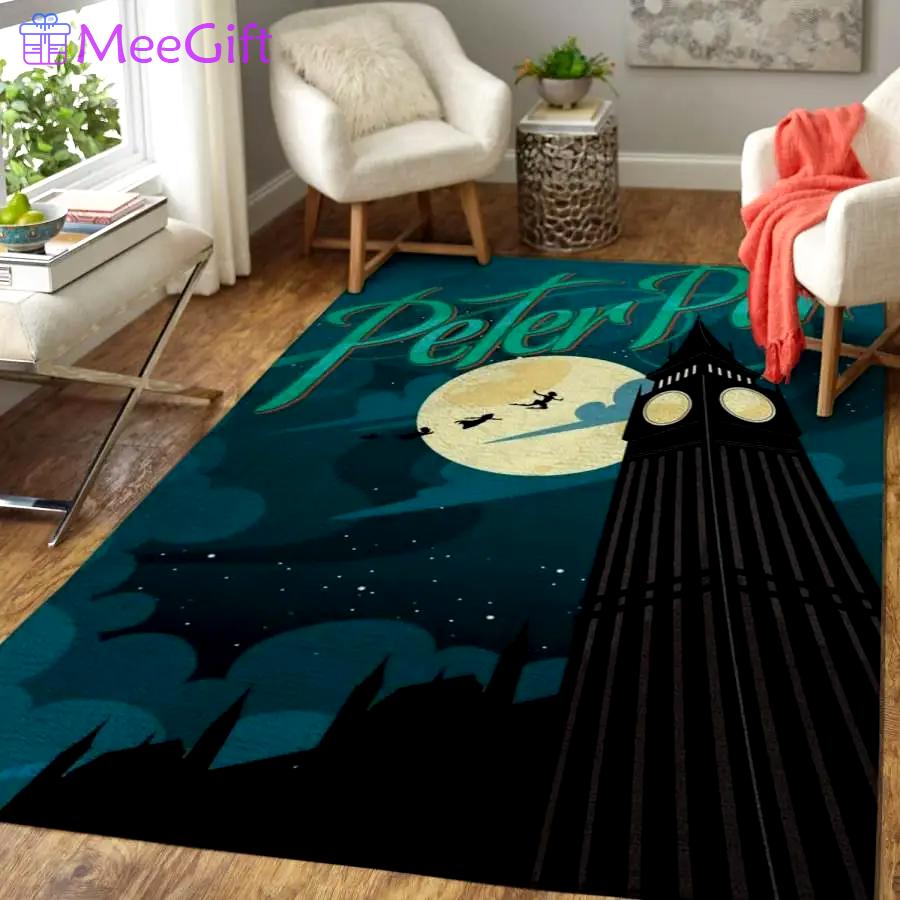 Peter pan rug living room rug home decor room carpet floor home decor Rectangle Rug
