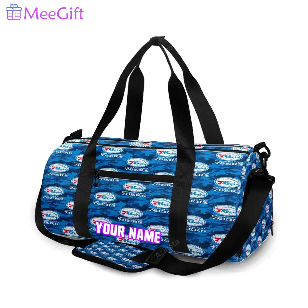 Philadelphia 76ers 6 personalized name travel bag gym bag 2203 Travel Bag