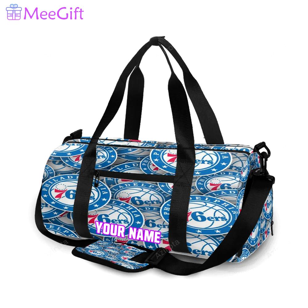Philadelphia 76ers 8 personalized name travel bag gym bag 2221 Travel Bag