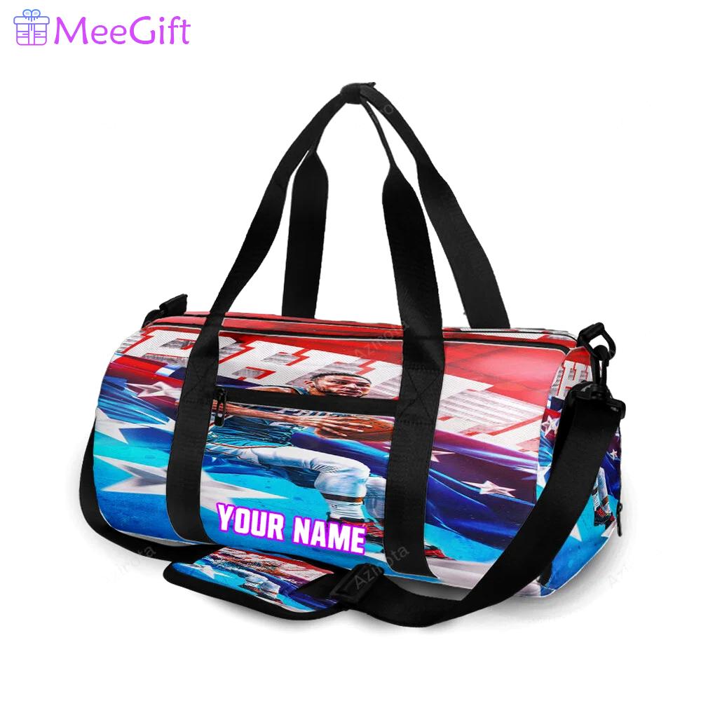 Philadelphia 76ers ben simmons flag personalized name travel bag gym bag 2188 Travel Bag