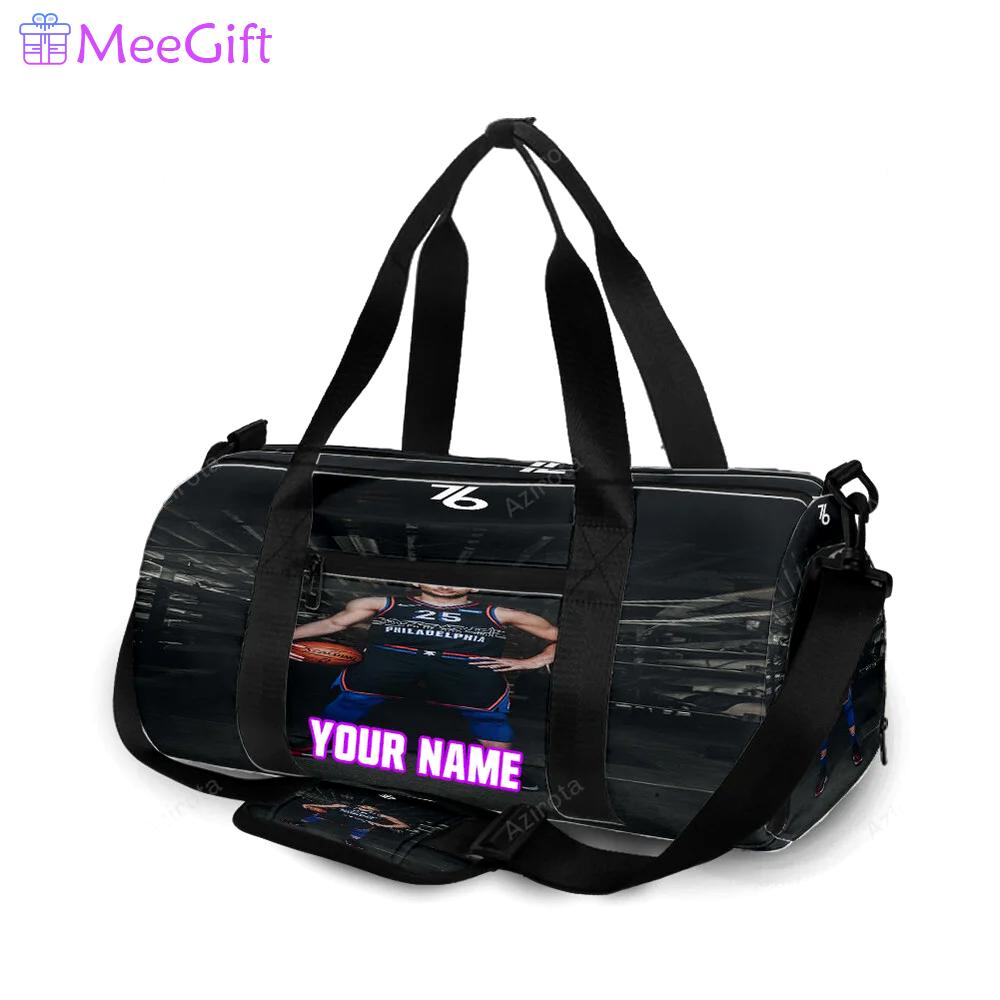 Philadelphia 76ers ben simmons personalized name travel bag gym bag 2205 Travel Bag