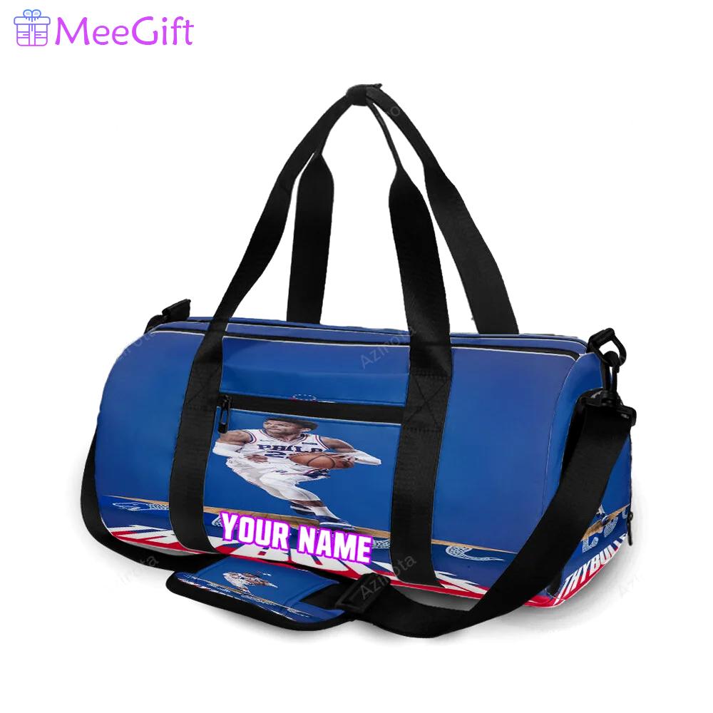 Philadelphia 76ers thybulle playing personalized name travel bag gym bag 2211 Travel Bag