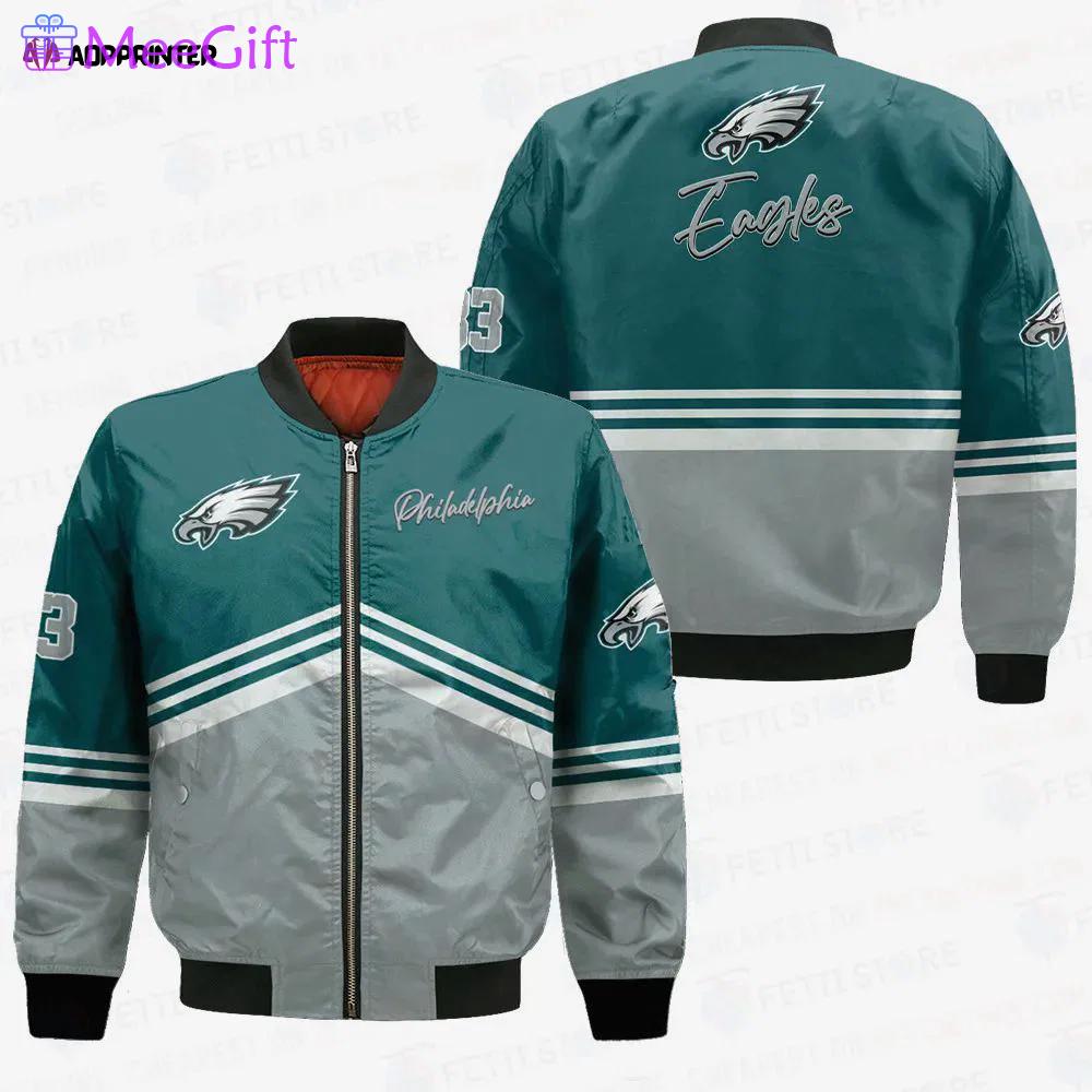 Philadelphia eagles – national football league aop bomber jacket v4 Bomber Jacket