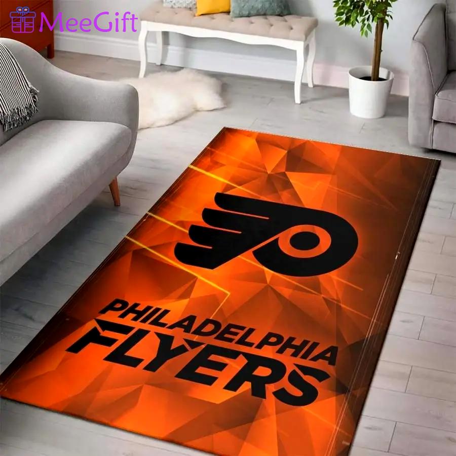 Philadelphia flyers nhl ice hockey team logo carpet rug living room 20030463 Rectangle Rug
