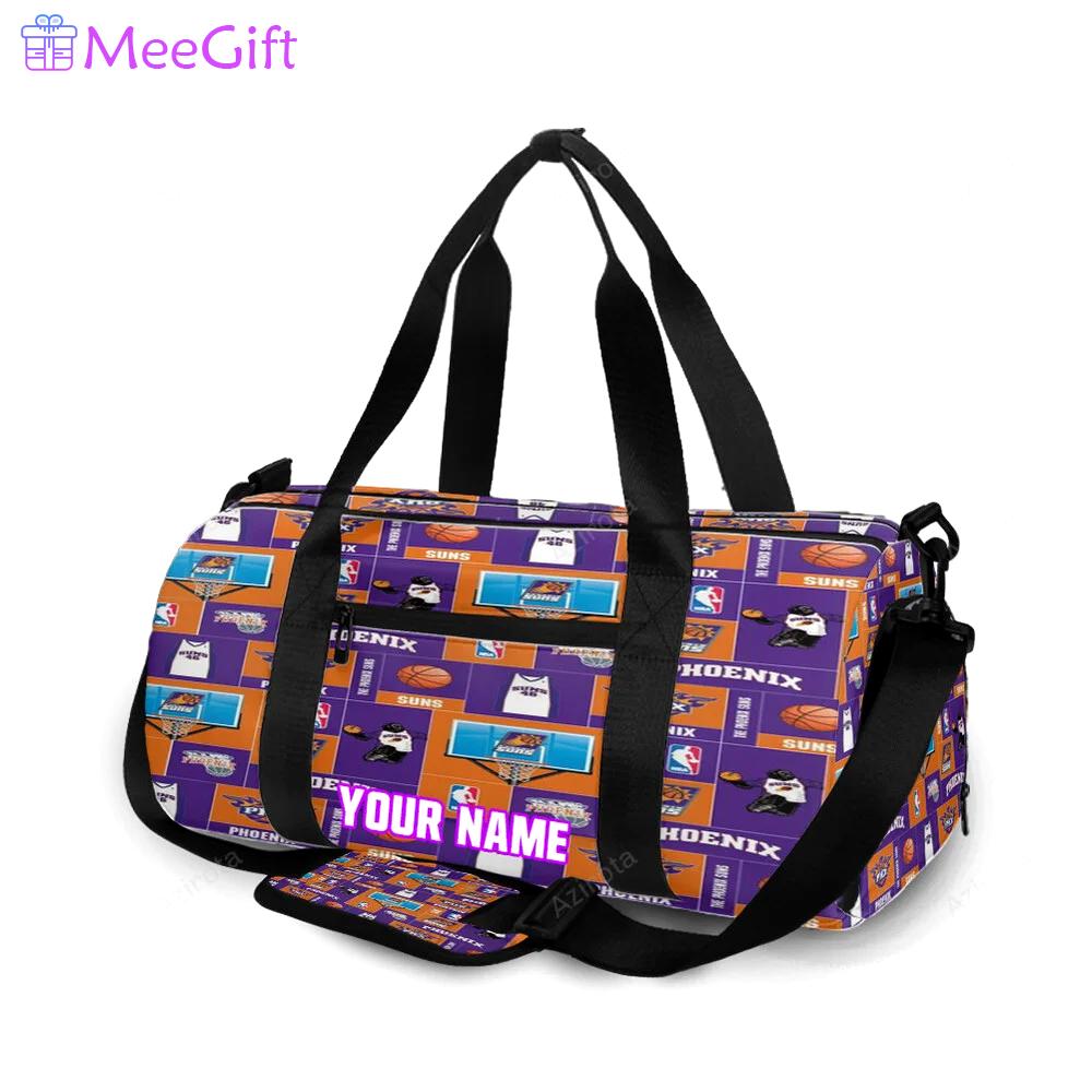 Phoenix suns emblem v13 personalized name travel bag gym bag 2339 Travel Bag