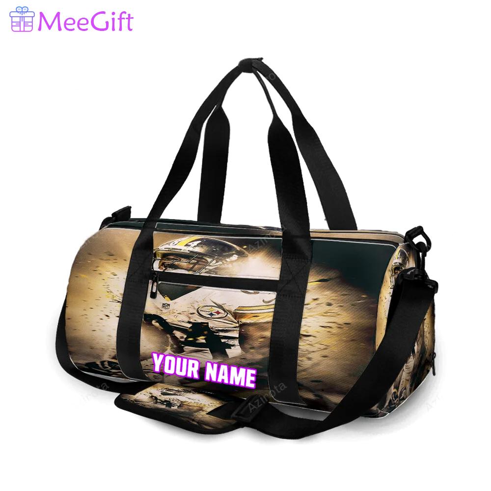 Pittsburgh steelers antonio brown no84 personalized name travel bag gym bag 1407 Travel Bag