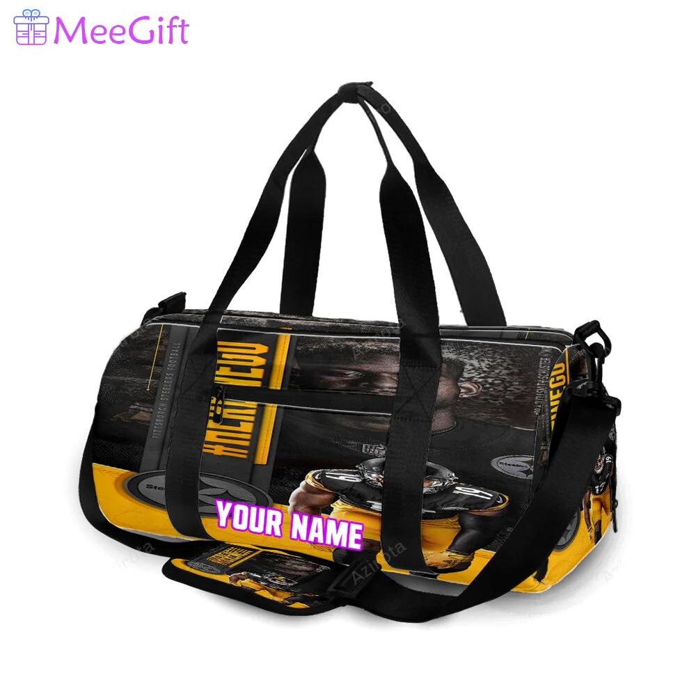 Pittsburgh steelers juju smith no19 personalized name travel bag gym bag 2004 Travel Bag