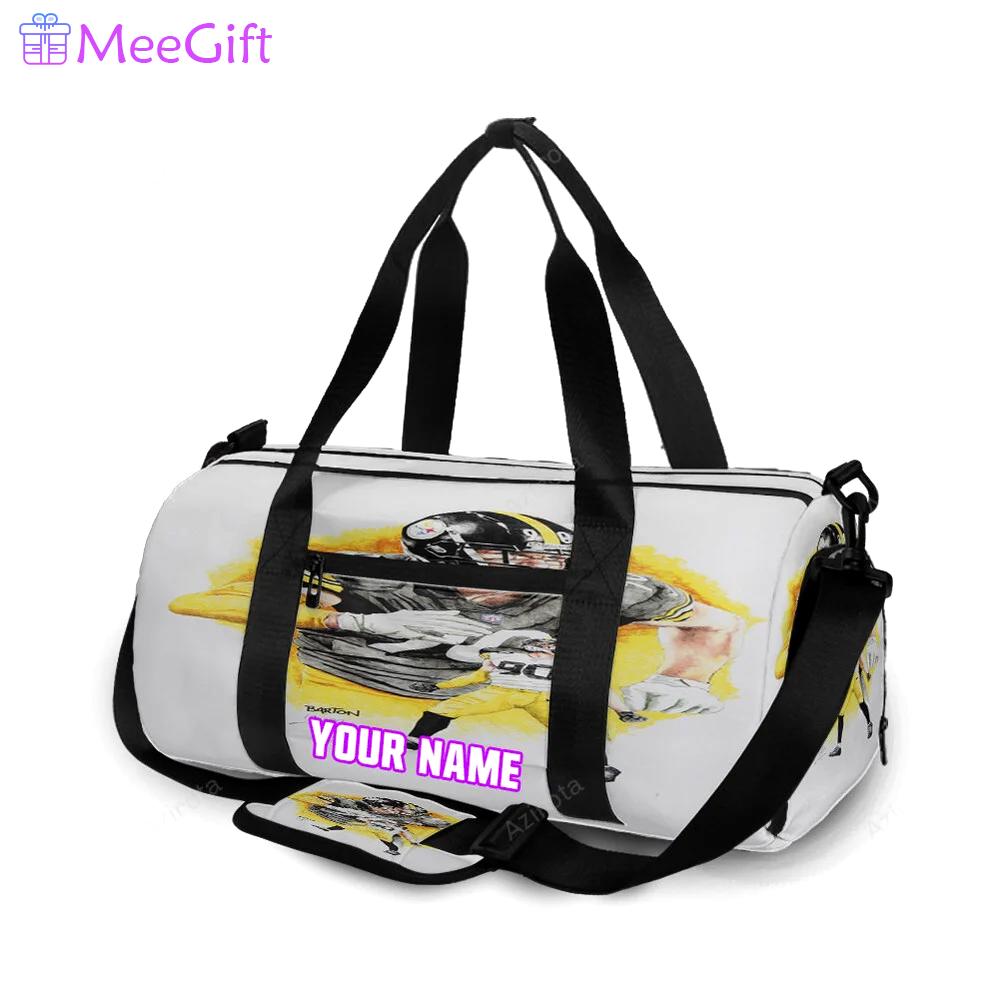 Pittsburgh steelers t j watt no90 m6 personalized name travel bag gym bag 2001 Travel Bag