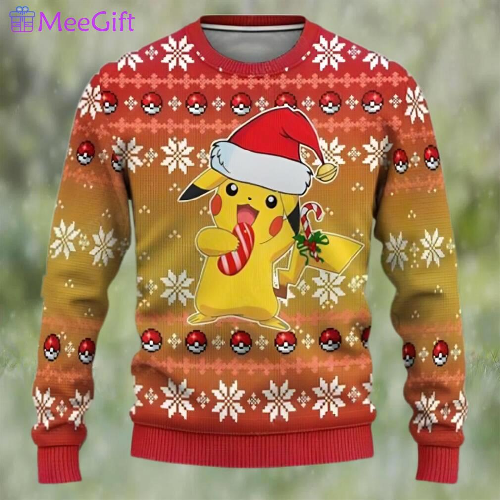 Pokemon christmas sweater pikachu best ugly christmas sweaters gift for christmas Christmas Ugly Sweater