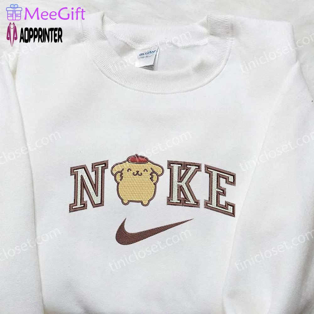 Pompourin x nike & hello kitty embroidered sweatshirts nike inspired shirt Embroidered Shirt