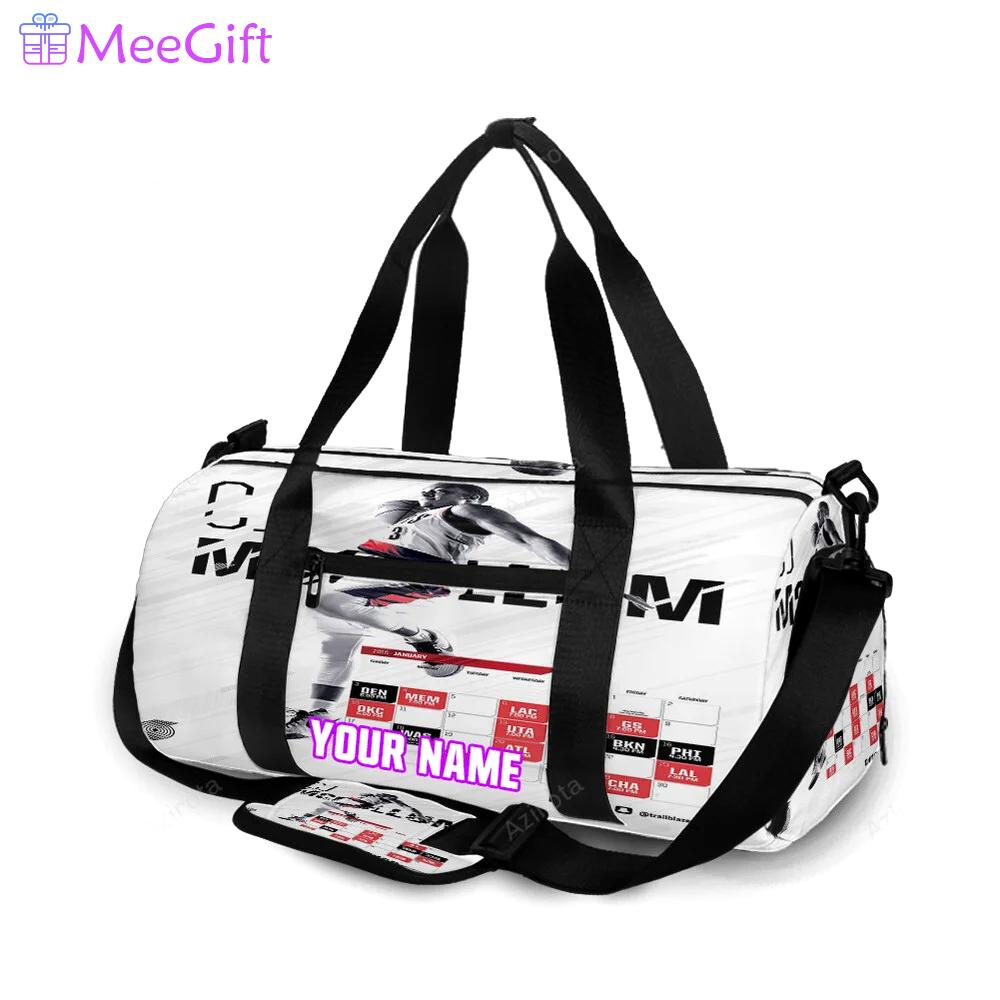 Portland trail blazers cj mccollum1 personalized name travel bag gym bag 2351 Travel Bag
