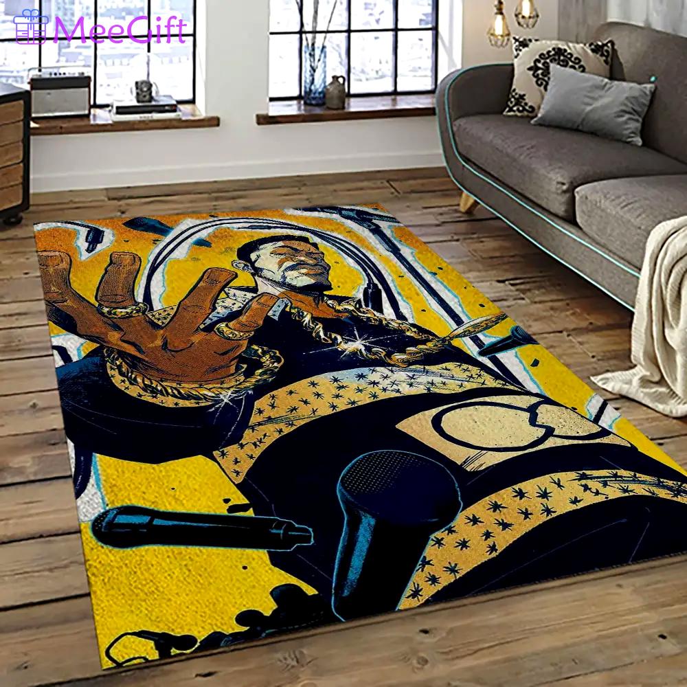 Rakim rapper hiphop music retangle carpet area rug home decor best gift for fan and friends rk17 Rectangle Rug