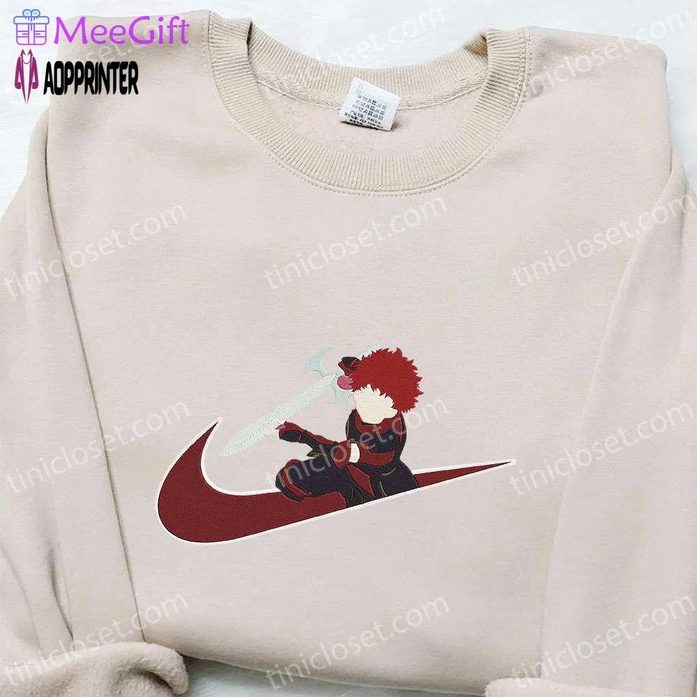 Ranta x swoosh anime embroidered sweatshirt – nike inspired shirt Embroidered Shirt