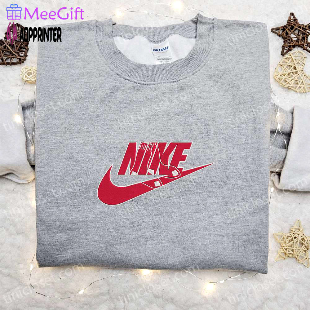 Red sox x nike embroidered shirt sports hoodie & t-shirt – mlb collection Embroidered Shirt