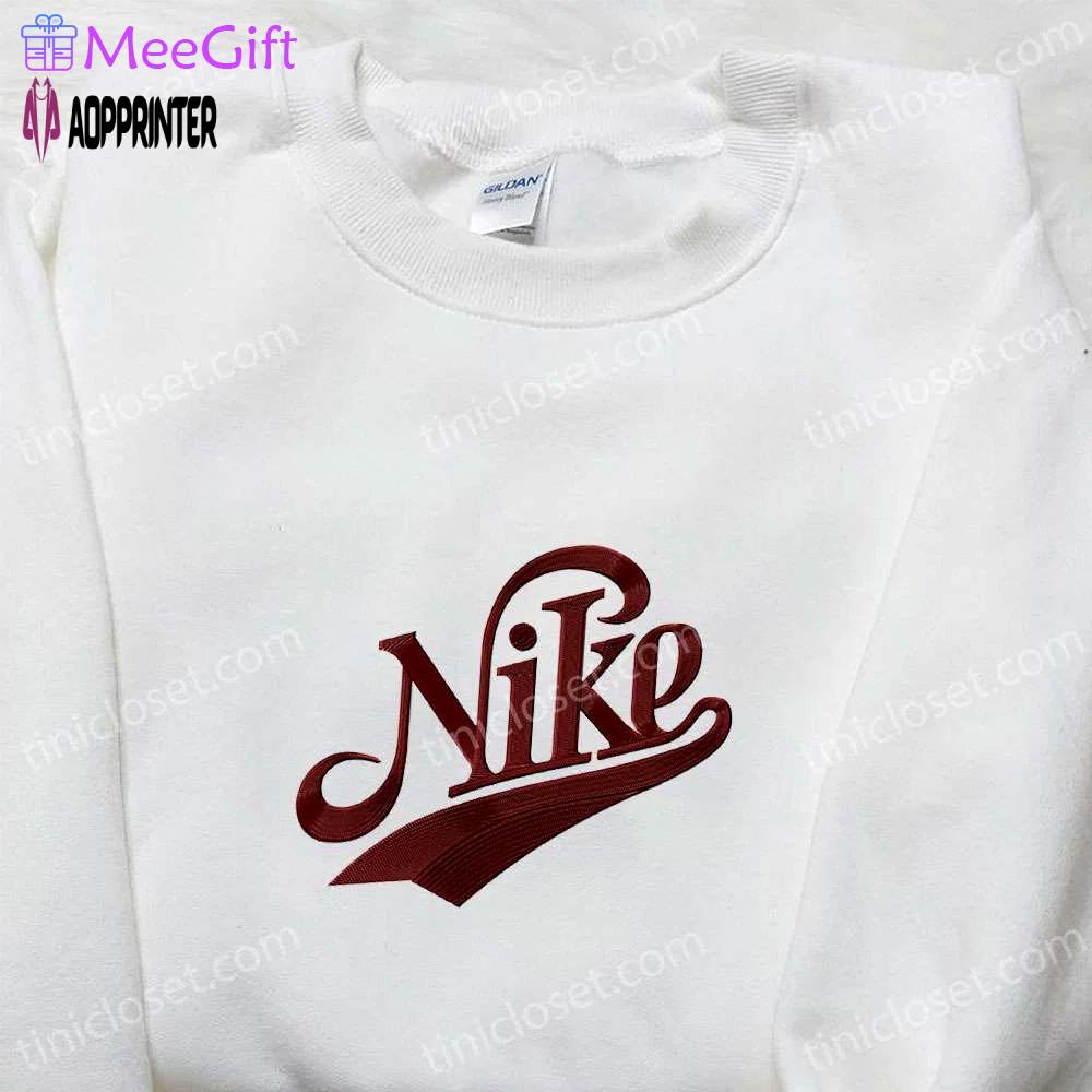 Retro vintage nike embroidered sweatshirt – best nike inspired shirt perfect family gift Embroidered Shirt
