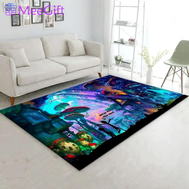 Rick and morty 13 area rug living room and bed room rug rug regtangle carpet floor decor home decor Rectangle Rug