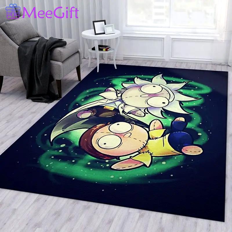 Rick and morty 88 area rug living room and bed room rug rug regtangle carpet floor decor home decor Rectangle Rug