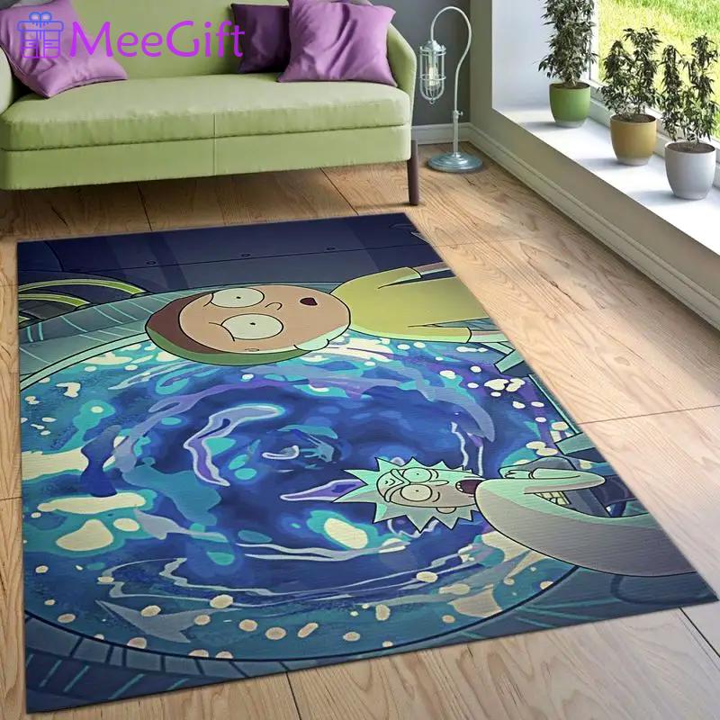 Rick and morty 97 area rug living room and bed room rug rug regtangle carpet floor decor home decor Rectangle Rug