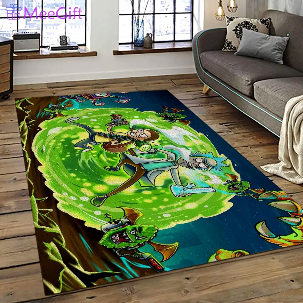 Rick and morty cartoon tv show retangle carpet area rug home decor best gift for family rm11 Rectangle Rug