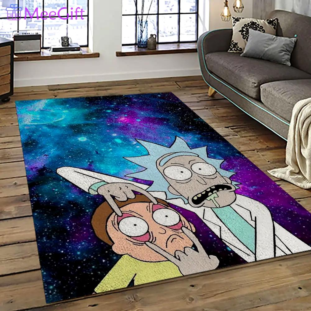 Rick and morty cartoon tv show retangle carpet area rug home decor best gift for family rm14 Rectangle Rug