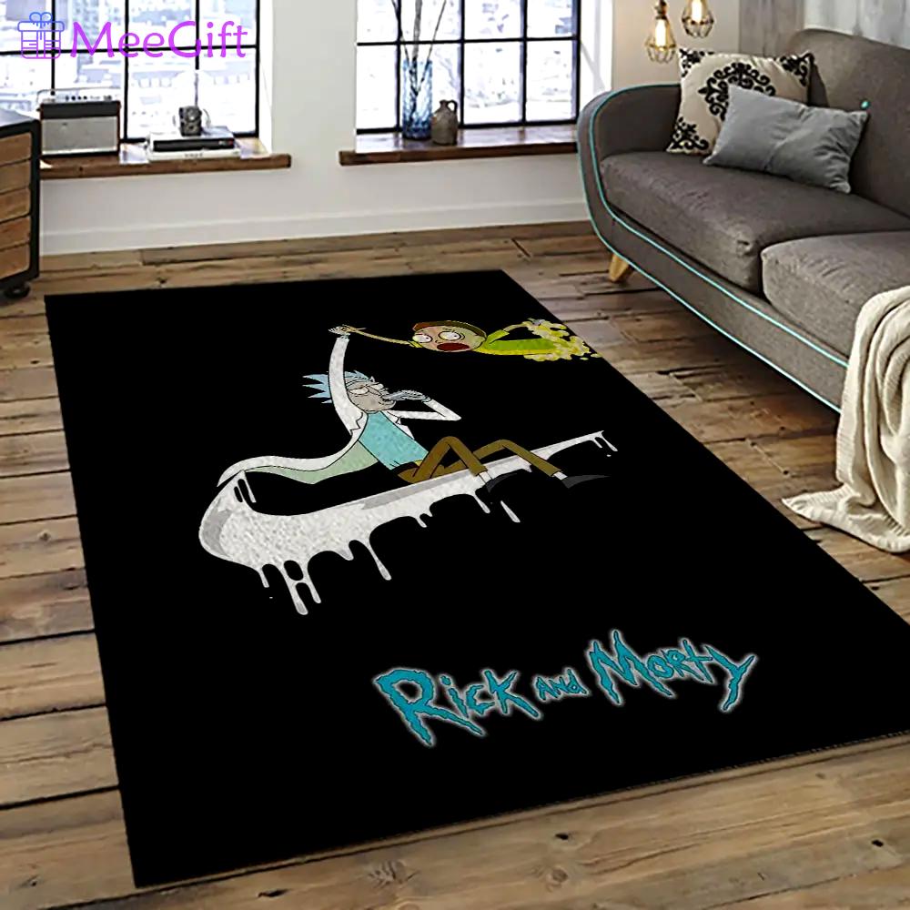 Rick and morty cartoon tv show retangle carpet area rug home decor best gift for family rm19 Rectangle Rug