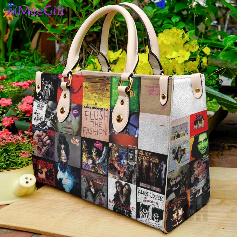 Rock your women s day with alice cooper lover leather hand bag gift for women’s day – perfect gift for music fans! 184 Women Leather Hand Bag