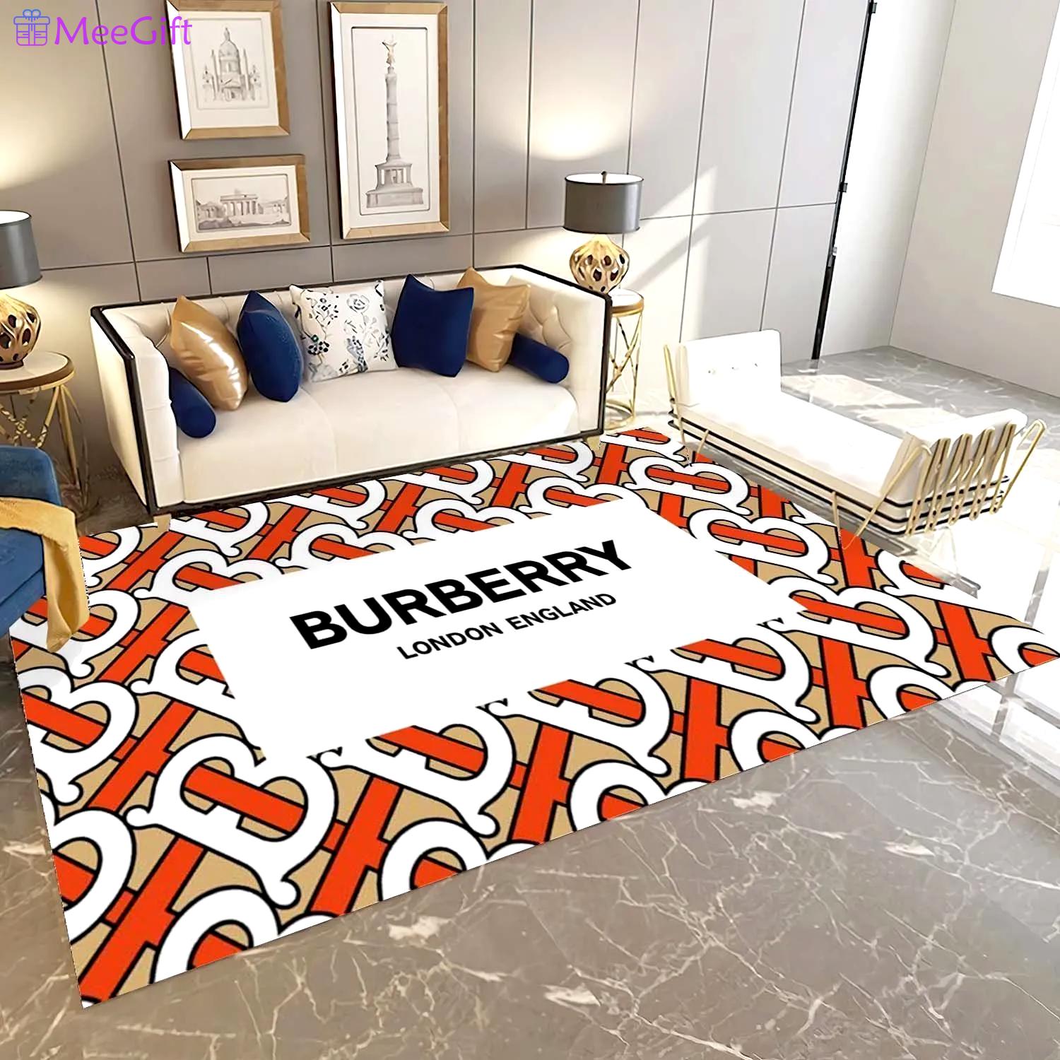 Rugs in living room and bedroom - Burberry london area rug carpet living room rug floor mats keep warm in winter Rectangle Rug