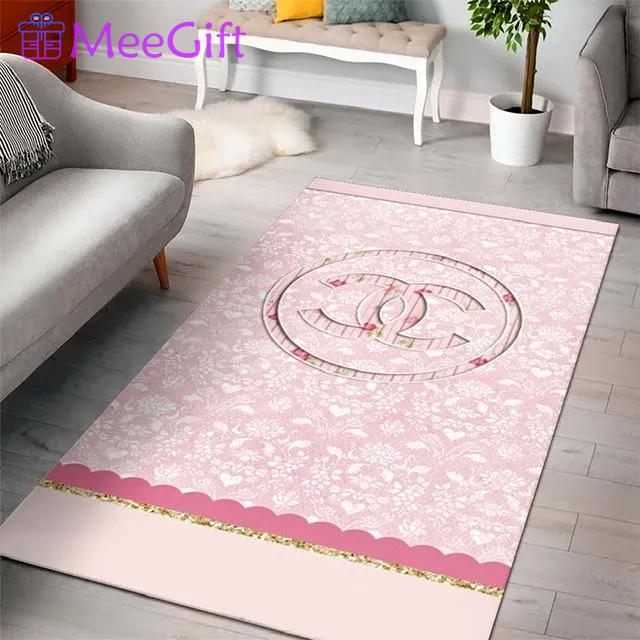 Rugs in living room and bedroom - Chanel pinky luxury fashion luxury brand premium rug carpet for living room bedroom carpet floor mats keep warm in winter mat Rectangle Rug