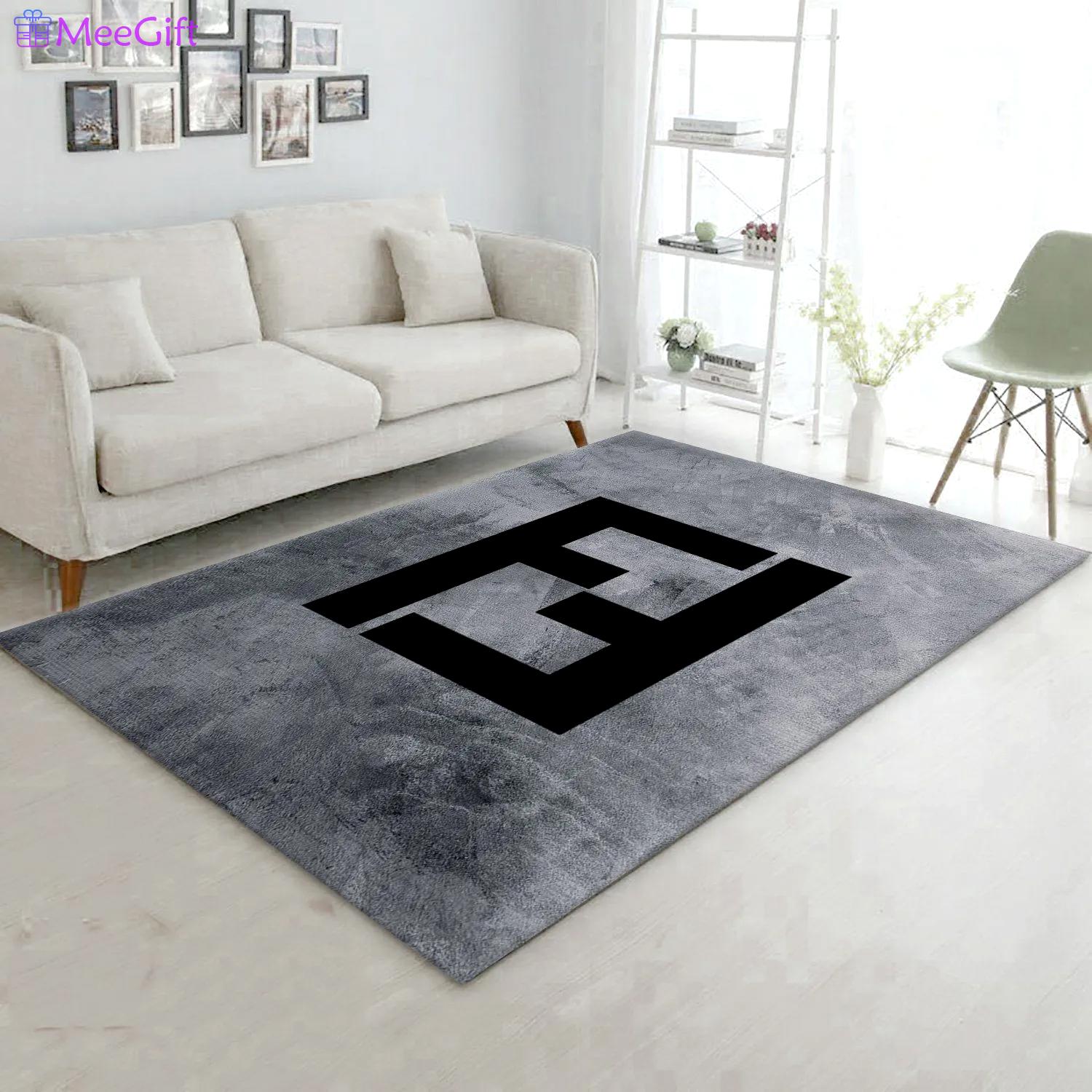 Rugs in living room and bedroom - Fendi rectangle rug bedroom rug christmas gift us decor Rectangle Rug