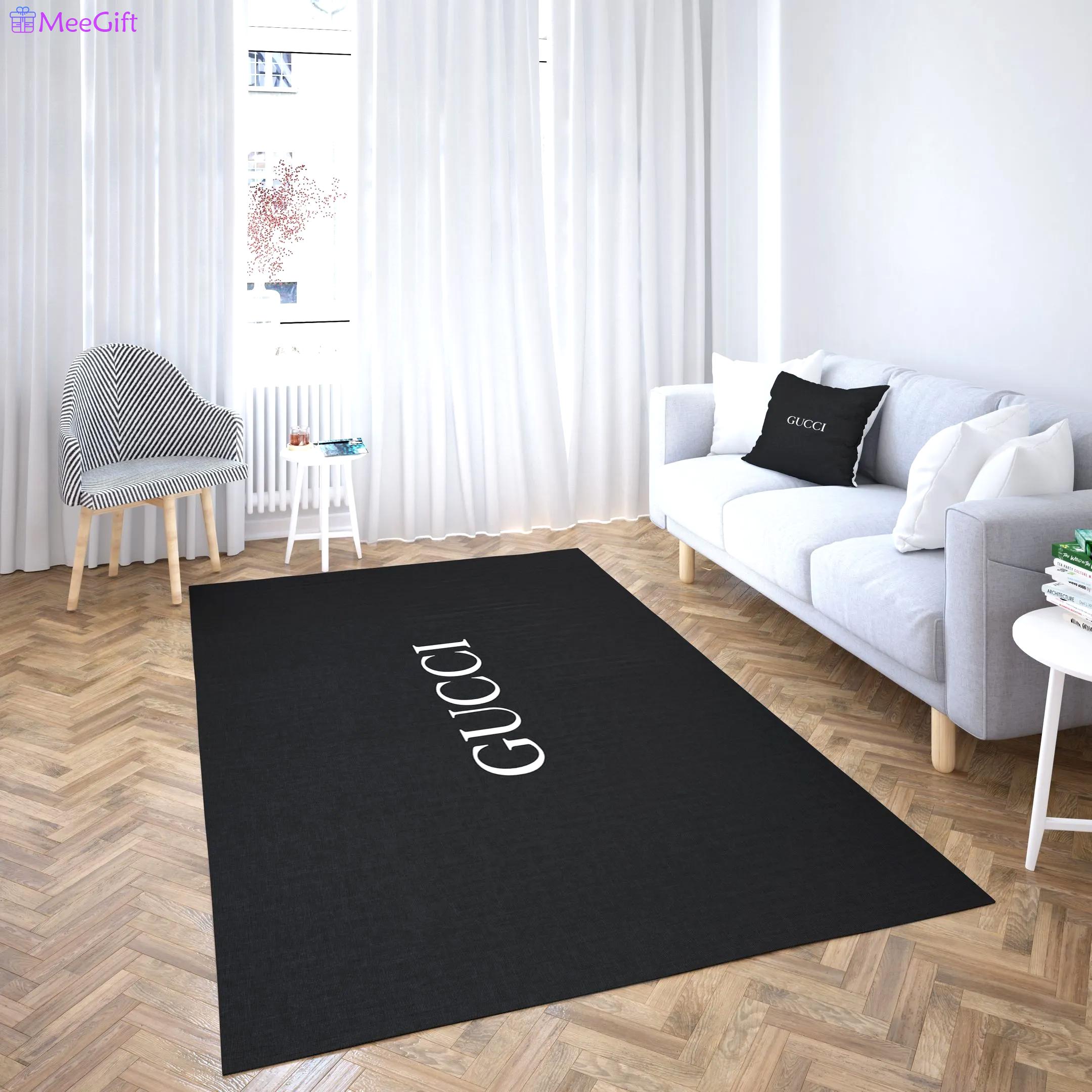 Rugs in living room and bedroom - Gucci black luxury area rug for living room bedroom carpet home decorations mat type 2 Rectangle Rug