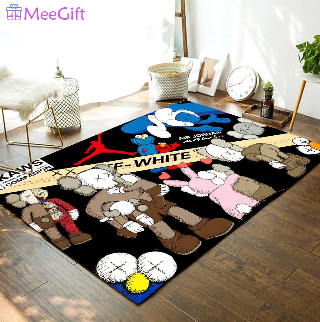 Rugs in living room and bedroom - Kaws air jordan area rug for living room bedroom carpet home decorations mat Rectangle Rug