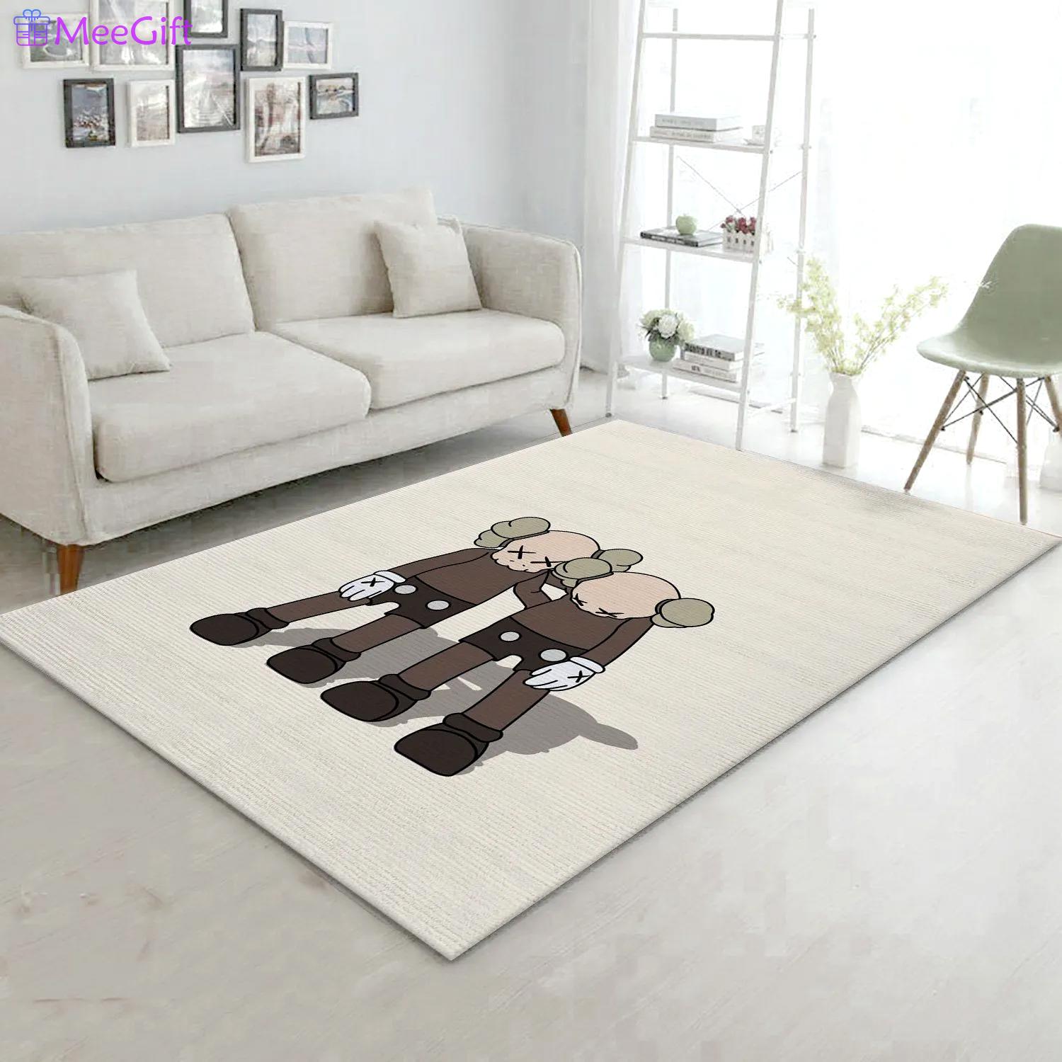 Rugs in living room and bedroom - Kaws along the way brown rug living room rug floor decor home decorations Rectangle Rug