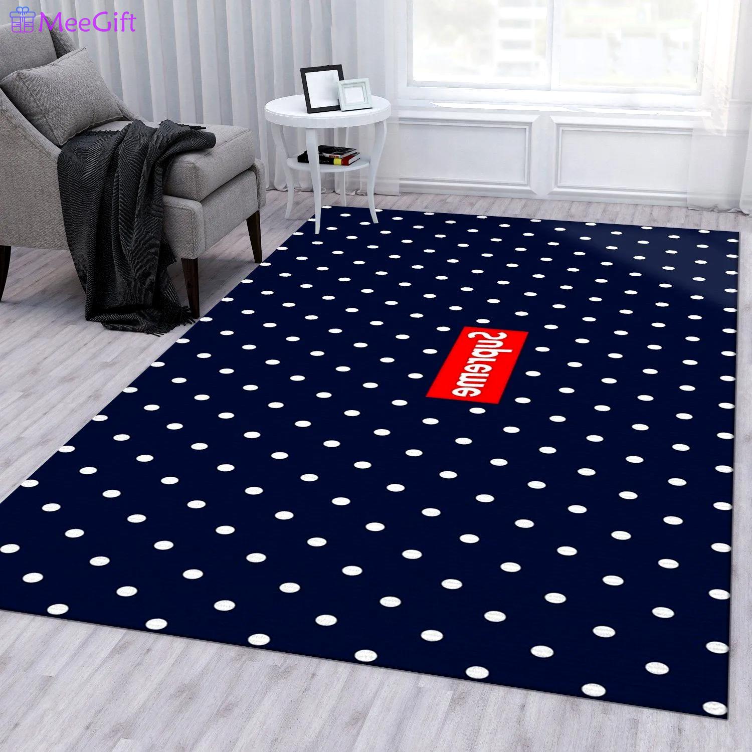 Rugs in living room and bedroom - Supereme x louis vuitton ver2 area rug carpet bedroom rug christmas gift floor mats keep warm in winter Rectangle Rug